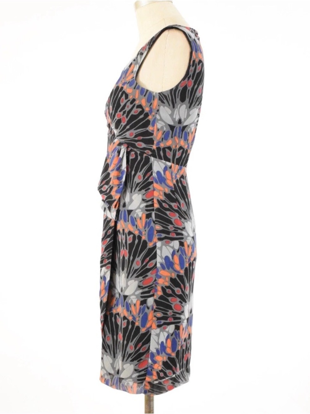 Banana Republic Sleeveless V-Neck Floral Wrap Dress size 2 - Picture 6 of 7